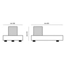 Camino a Bioetanolo da Pavimento 41x95 cm Karlsen Panarea Nero