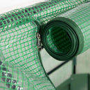 Letto per Orto Fioriera 127x95x92 cm in Acciaio con Copertura Verde