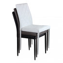 Sedia Blossom 41x50x91 h cm in Similpelle Nero