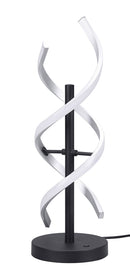 Lampada da Tavolo da Interno a LED in Alluminio Alluminio spazzolato