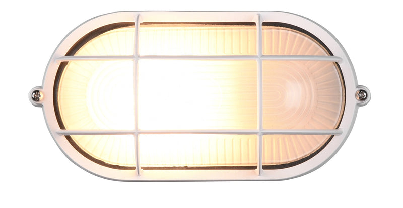 Plafoniera da Esterno Attacco E27 in Alluminio Bianco Opaco