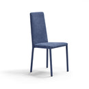 Set 2 sedie Imbottite 45x52x91 cm In Tessuto Savoy  Betty Plus Avio