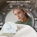 Coperta Elettrica 160x140 cm con 5 Livelli di Calore e 2 Zone di Controllo Indipendenti in Poliestere Bianco      