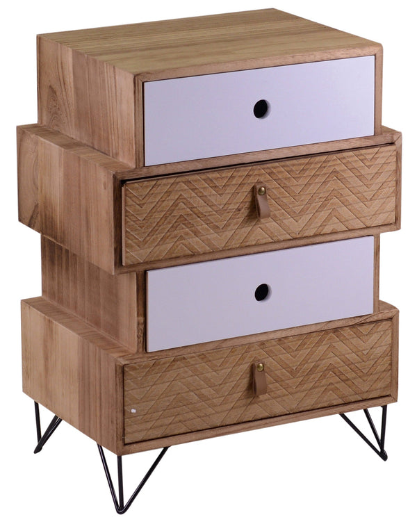 acquista Kommode aus MDF-Holz 4 Schubladen Adami Lagos