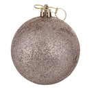 Set 8 Palle di Natale Ø8 cm in Plastica Champagne