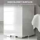 Mobile a Colonna per Bagno 37x32,5x170 cm in MDF Bianco