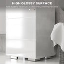 Mobile a Colonna per Bagno 37x32,5x170 cm in MDF Bianco