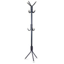 Appendiabiti da Terra H171 cm 11 Ganci in Metallo Nero