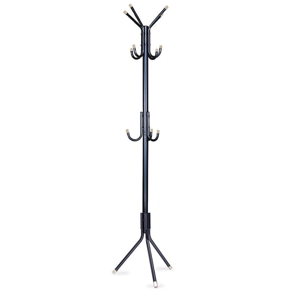 online Garderobenständer H171 cm 11 Haken aus schwarzem Metall