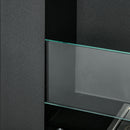 Camino a Bioetanolo da Incasso 90x15x40 cm 2 Bruciatori da 0,85L in Acciaio Inox Nero 