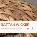 Cuccia per Gatti Rialzata con Cuscino 50x42x60 cm in Giacinto d'Acqua e Ferro Marrone