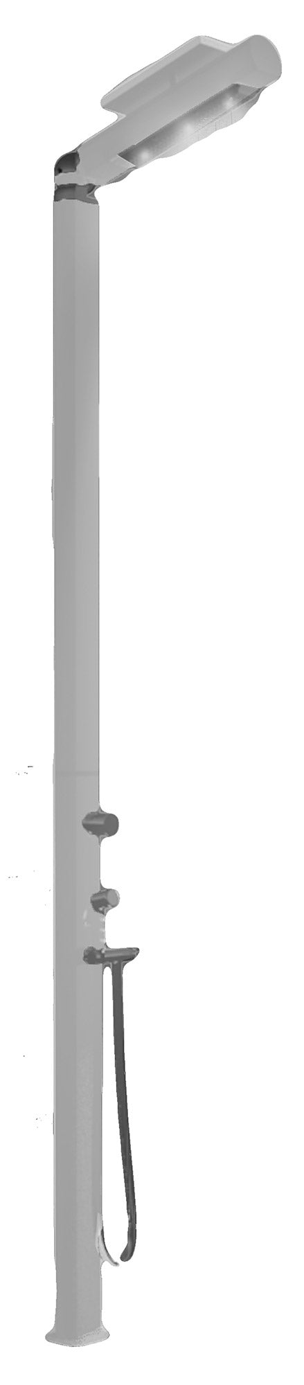 Doccia da Giardino Miscelatore e Doccetta Mobile con LED Arkema Quick Bianco Lucido-1
