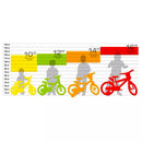 Bicicletta per Bambino 12" 2 Freni V-Brake Magik-Bike Start Pro Rossa e Nera-6