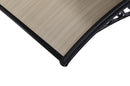 Pensilina Tettoia Modulabile Policarbonato Alveolare Nero Fumè 120X80cm Bertozzi Naxos
