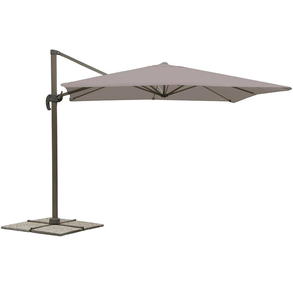 Bertozzi Dezentraler quadratischer Gartenschirm aus Stahl Tortora 3X3M sconto