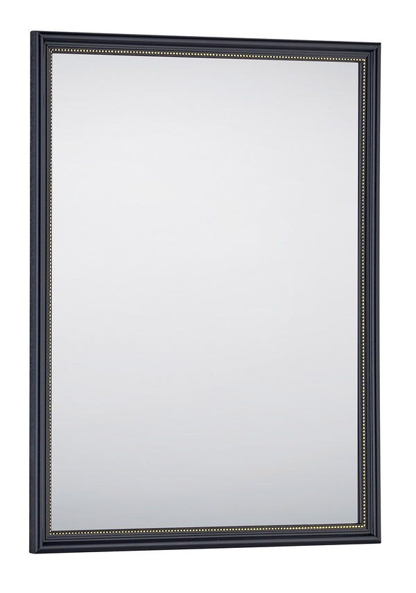 Specchio da Parete 34x45x1 cm in Plastica Elenor Nero oro sconto