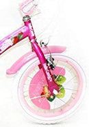 Bicicletta per Bambina 12" 2 Freni con Cestino e Borse Laterali Fuxia