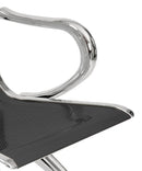 Panca per Sala d'Attesa 5 Posti in Acciaio Nero