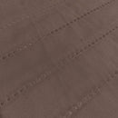 Copridivano Trapuntato con Penisola Destra Seduta in Microfibra Marrone Varie Misure