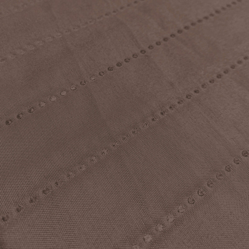 Copridivano Trapuntato con Penisola Destra Seduta in Microfibra Marrone Varie Misure