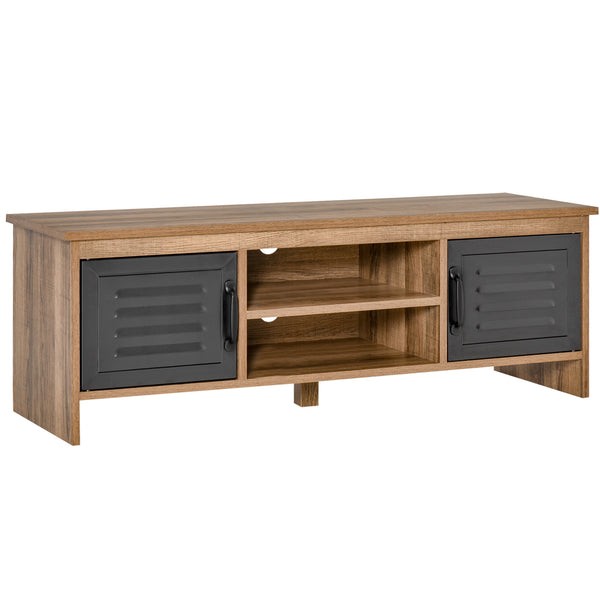 prezzo TV-Schrank 109 x 35 x 38 cm 2 Metalltüren 2 braune Regale