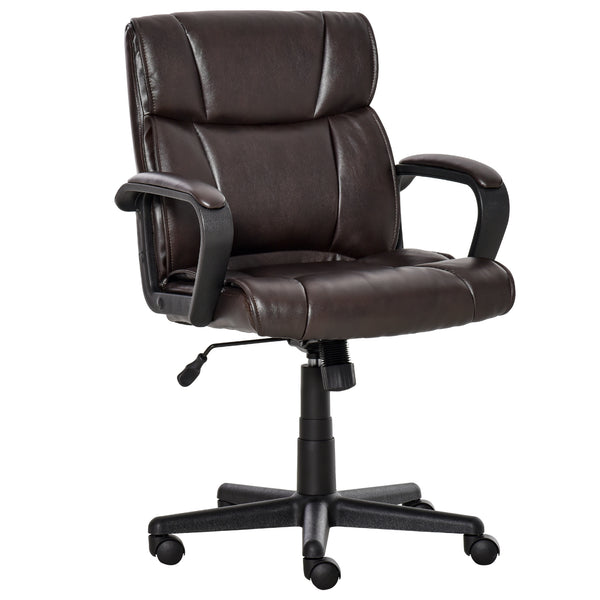sconto Chefsessel aus braunem Kunstleder