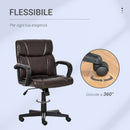 Sedia Poltrona Direzionale da Ufficio in Similpelle Marrone