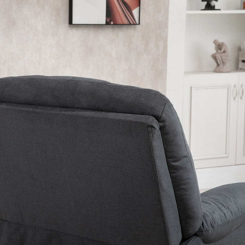 Poltrona Relax Reclinabile 96x99x104 cm in Tessuto Grigio