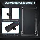 Porta Bilanciere 129x118x216 cm max 150Kg in Acciaio Nero