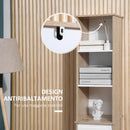 Mobile Bagno con Ripiani 32,6x30x171,2 cm in MDF Bianco