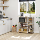 Scaffale Multiuso 7 Ripiani 90x40x95 cm in MDF e Metallo Bianco