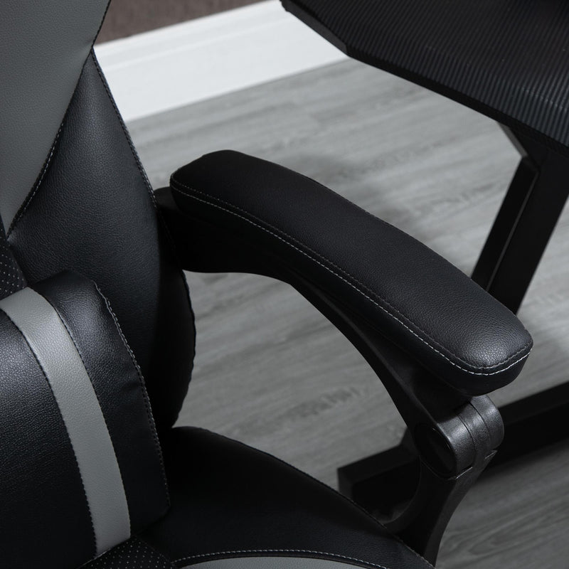 Sedia Poltrona Presidenziale da Ufficio 64x62x114-124 cm in Similpelle Nero