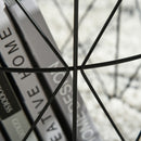 Set 3 Tavolini  Ripiano Rimovibile in Acciaio Nero