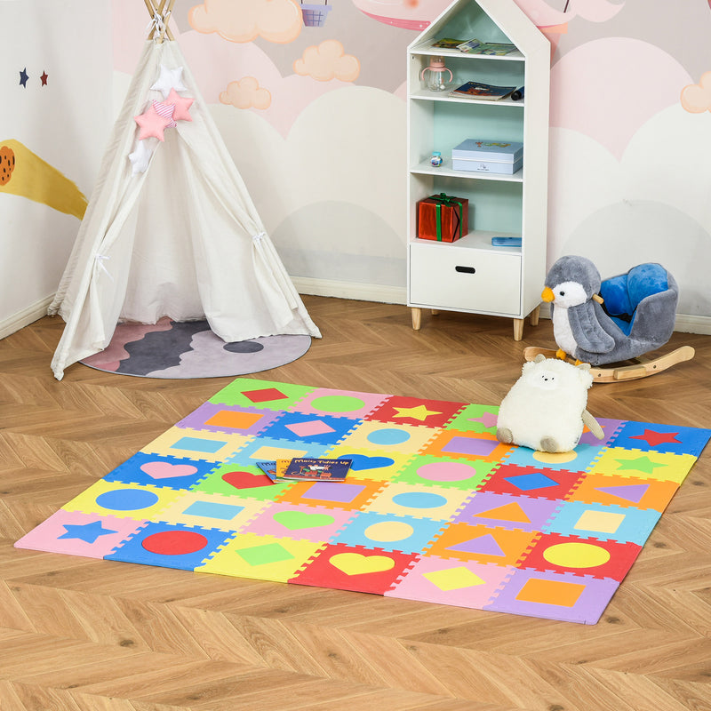 Tappeto Puzzle per Bambini 182,5x182,5 cm in EVA Multicolore