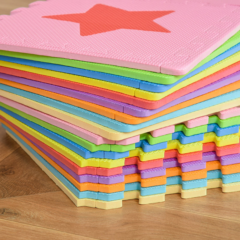 Tappeto Puzzle per Bambini 182,5x182,5 cm in EVA Multicolore