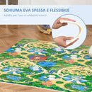 Tappeto Puzzle per Bambini 182,5x182,5 cm in EVA Fantasia