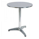 Tavolo a Colonna Ø60x70 h cm in Alluminio Grigio