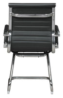 Sedia Poltrona Attesa da Ufficio in Similpelle Itamoby Cantilever Lux V Nera