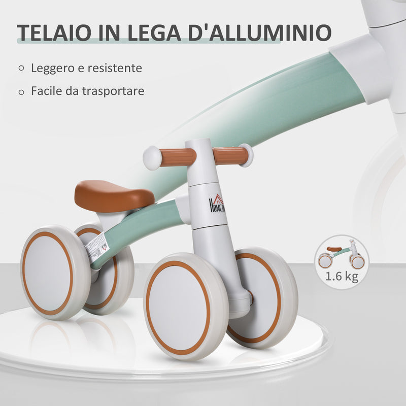 Bicicletta Pedagogica per Bambini 4 Ruote in Lega di Alluminio