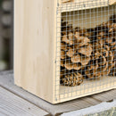 Casa per Insetti da Giardino 32x12,5x57 cm 5 Livelli in Legno e Bamboo