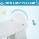 Cavallo a Dondolo per Bambini 68x26,5x48 cm in Legno Bianco