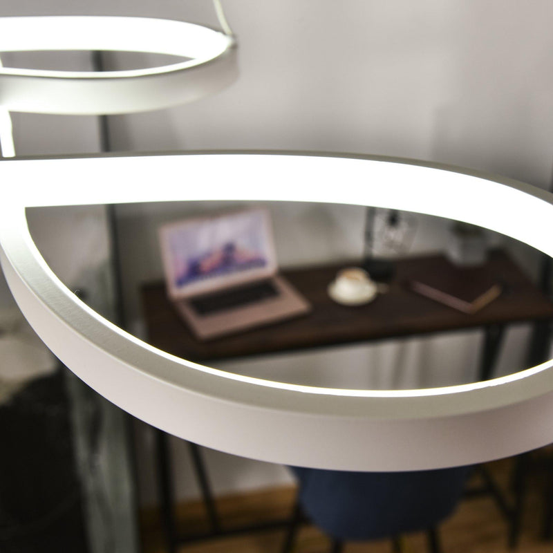 Lampadario a LED 70W Altezza Regolabile Bianco