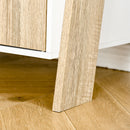 Libreria 4 Ripiani 2 Ante 60x40x171 cm in Legno Truciolare Rovere e Bianco