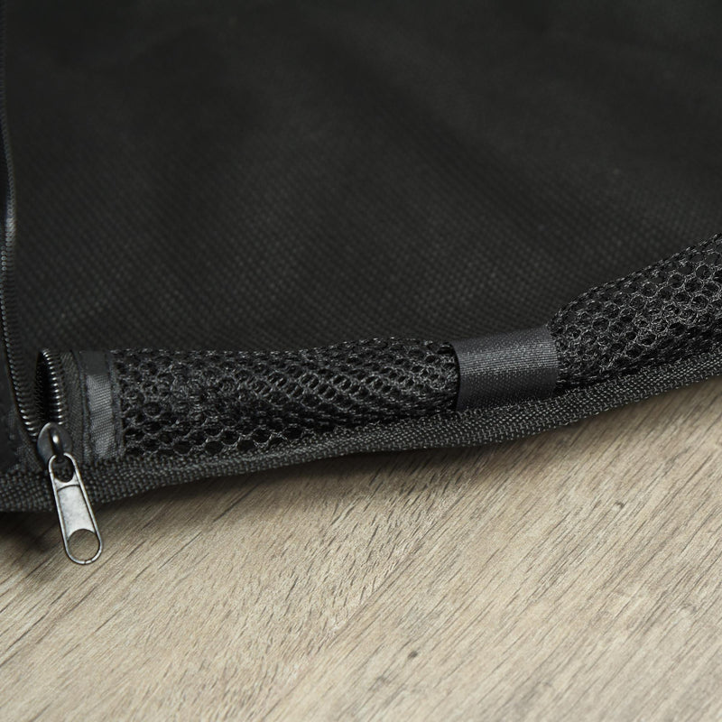 Recinto per Cani Pieghevole 148x134x67 cm in Acciaio e Tessuto Nero