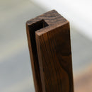 Recinzione da Giardino con Larghezza Regolabile 37-225 cm in Legno Effetto Carbonizzato