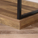 Scaffale 3 Ripiani 80x36x81,3 cm in Legno e Metallo Marrone