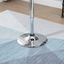 Tavolino da Bar Ø61x76-97 cm in Acciaio e ABS Nero