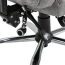 Sedia Poltrona Presidenziale da Ufficio 62x67x113-120 cm Massaggiante Riscaldante Grigia