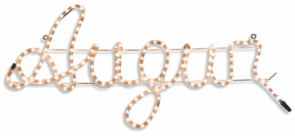 acquista Leuchtschild Wishes 96 Lights 92x40 cm Soriani