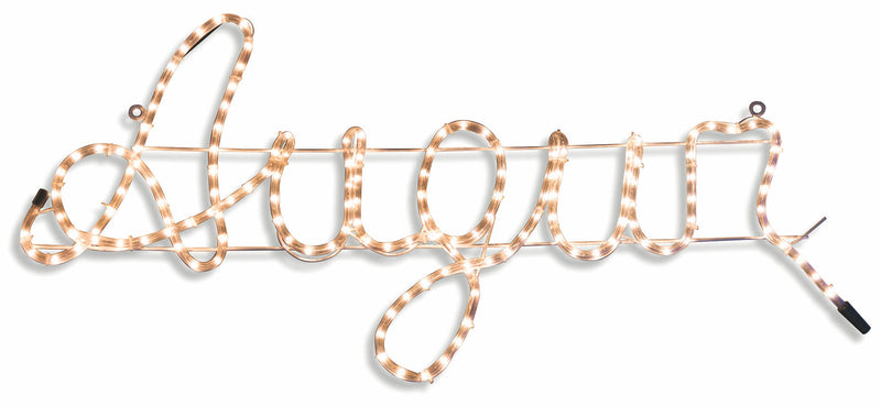 Insegna Luminosa Auguri 96 Luci 92x40 cm Soriani